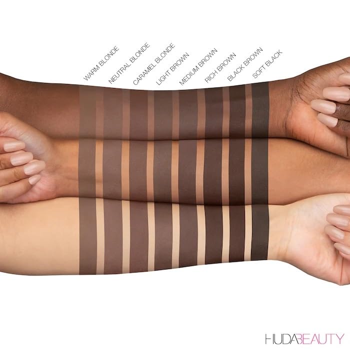 HUDA BEAUTY #BombBrows Full ‘n Fluffy Volumizing Fiber Gel Warm Blonde - Image 5