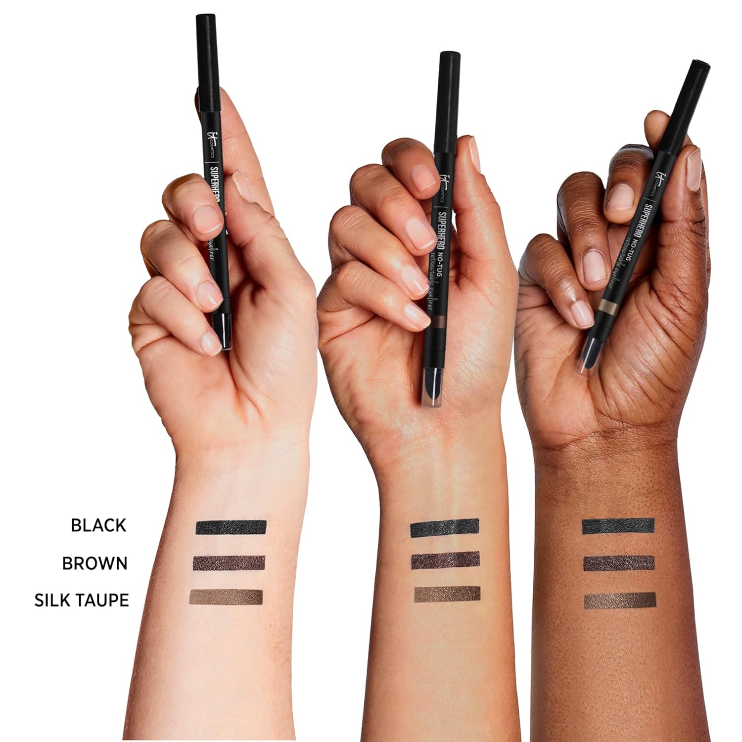 IT Cosmetics Superhero No-Tug Retractable Eyeliner - All-Day Wear, Waterproof Formula Won’t Smudge - With Avocado Oil, Chamomile Extract, Vitamin E & Carnauba Wax - 0.008 oz - Image 4