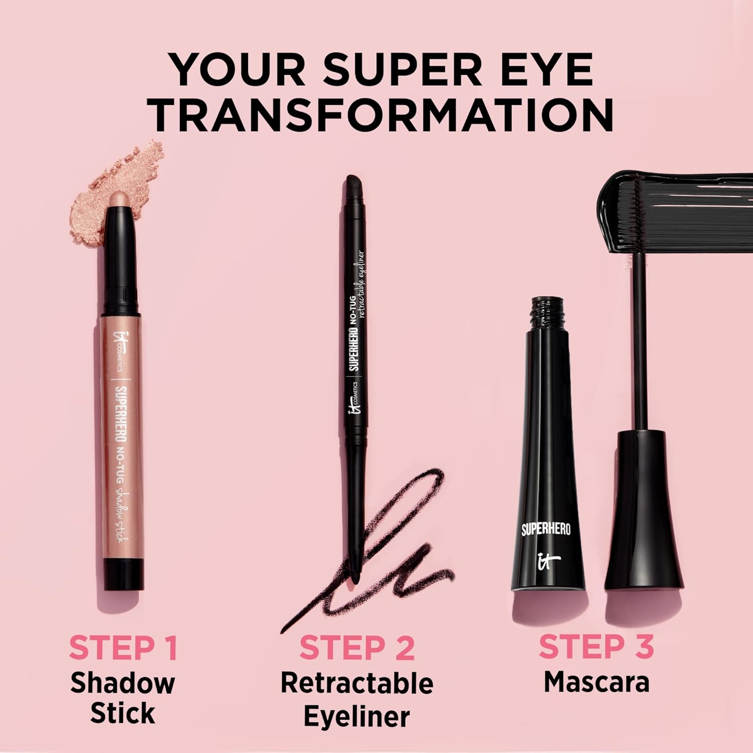IT Cosmetics Superhero No-Tug Retractable Eyeliner - All-Day Wear, Waterproof Formula Won’t Smudge - With Avocado Oil, Chamomile Extract, Vitamin E & Carnauba Wax - 0.008 oz - Image 6
