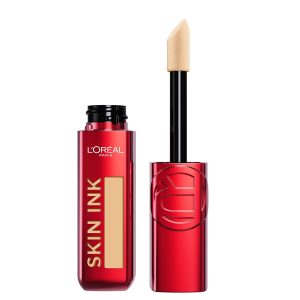 L’Oreal Paris Infallible Skin Ink 2-in-1 Foundation Concealer Hybrid Face Makeup, up to 48HR Transfer-Resistant with Buildable Light to Full Coverage, 180 Medium Cool