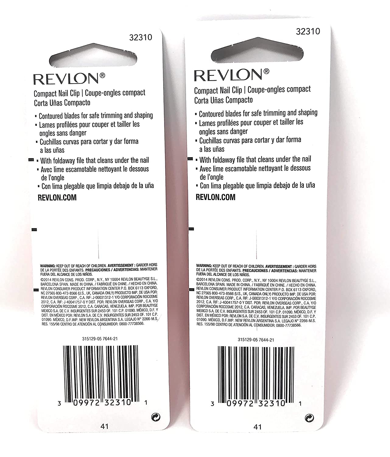Revlon Beauty Tools Compact Nail Clip - 2 Pack - Image 2
