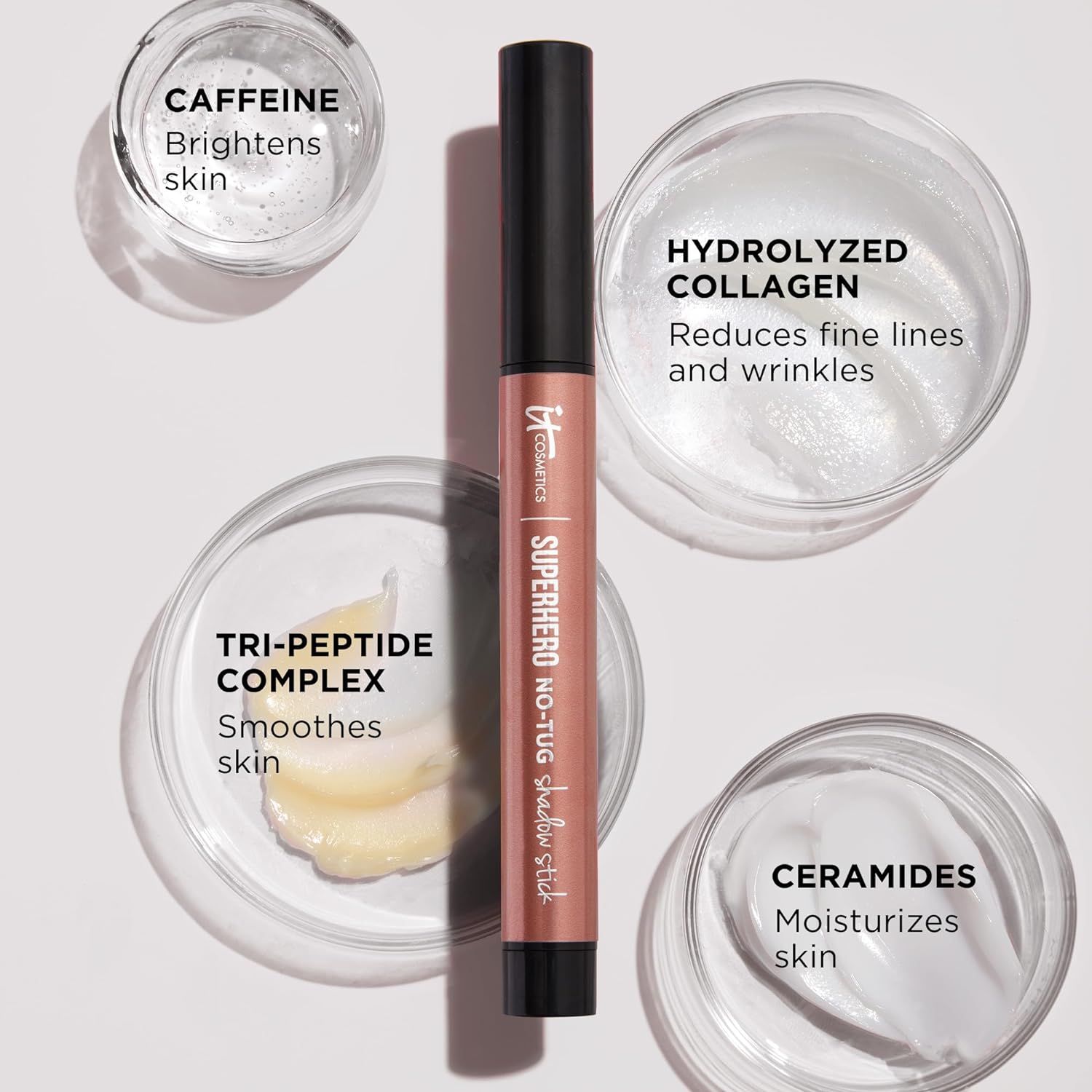 IT Cosmetics Superhero No-Tug Waterproof Eyeshadow Stick - Longwear Blendable Cream with Built-In Primer Suitable for Sensitive Eyes 0.05 oz - Image 4