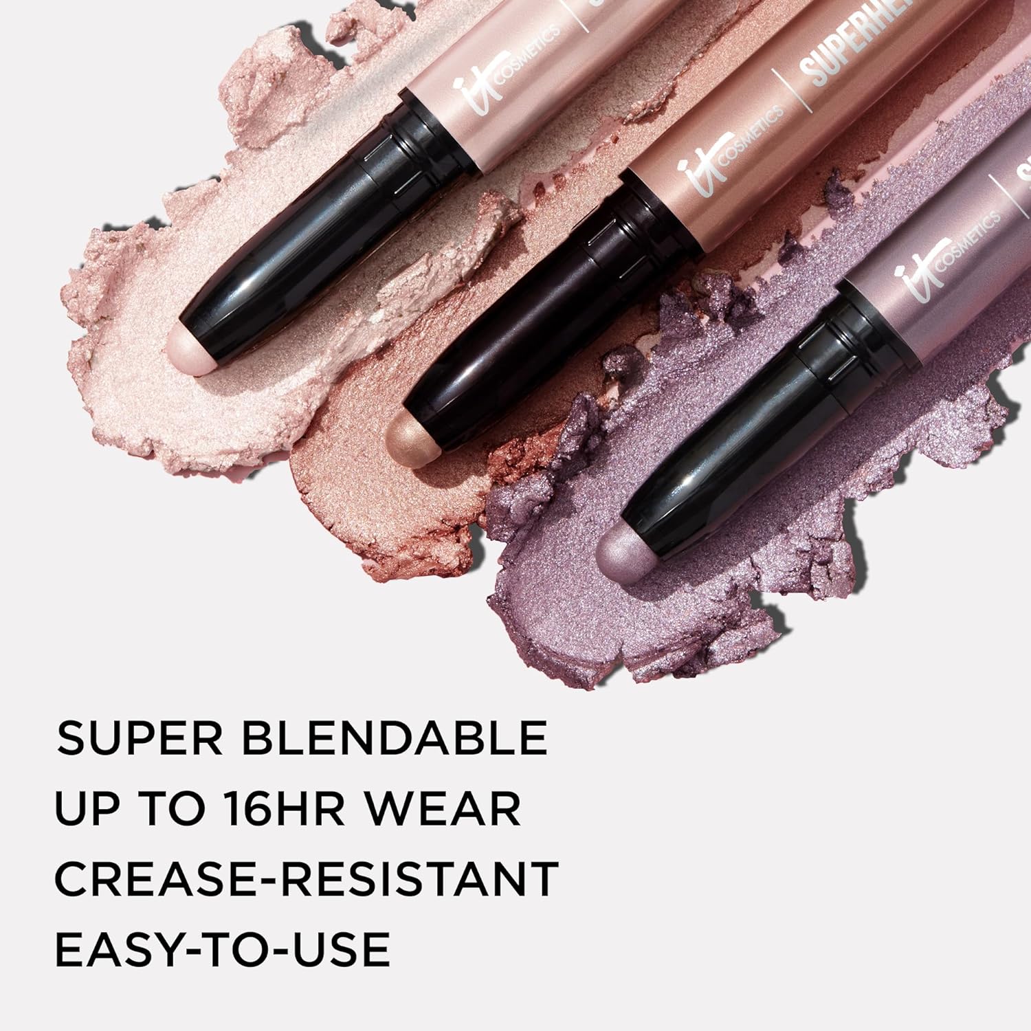 IT Cosmetics Superhero No-Tug Waterproof Eyeshadow Stick - Longwear Blendable Cream with Built-In Primer Suitable for Sensitive Eyes 0.05 oz - Image 3